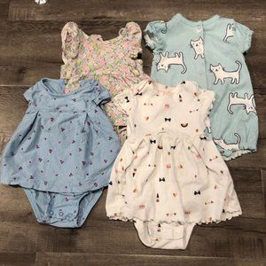 baby girl lot sun suit dress onesie 6 months